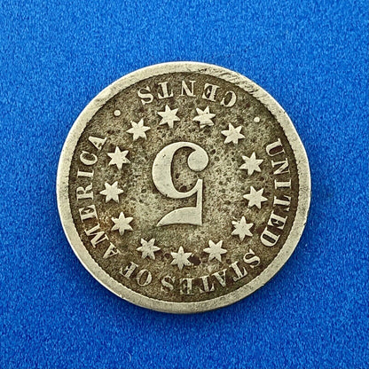 1870 P Shield Nickel 5c Better Key Rare Philadelphia Mint Coin No Rays