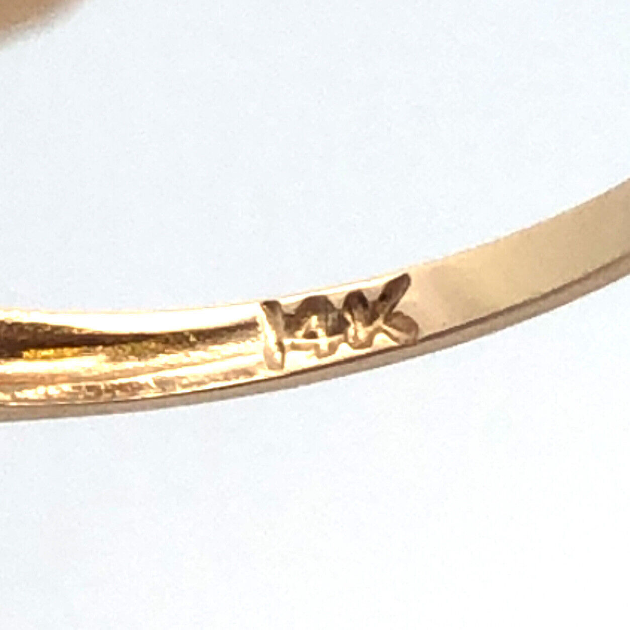 Vintage 14K Yellow Gold Emerald Cut Blue Sapphire Diamond Accent Occasion Ring