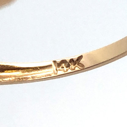 Vintage 14K Yellow Gold Emerald Cut Blue Sapphire Diamond Accent Occasion Ring