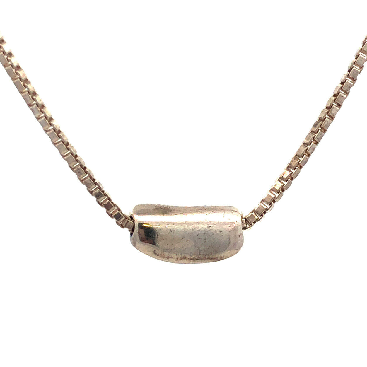 Mignon Faget 925 Sterling Silver Louisiana Collection Red Bean Pendant Necklace