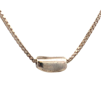 Mignon Faget 925 Sterling Silver Louisiana Collection Red Bean Pendant Necklace