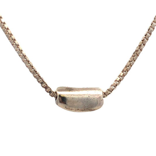 Mignon Faget 925 Sterling Silver Louisiana Collection Red Bean Pendant Necklace