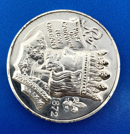 1978 Krewe of REX 999 Silver Mardi Gras Doubloon Rex And The Masters
