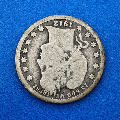 1912 P Silver Barber Quarter Better Key Date Philadelphia Coin Rare Scarce