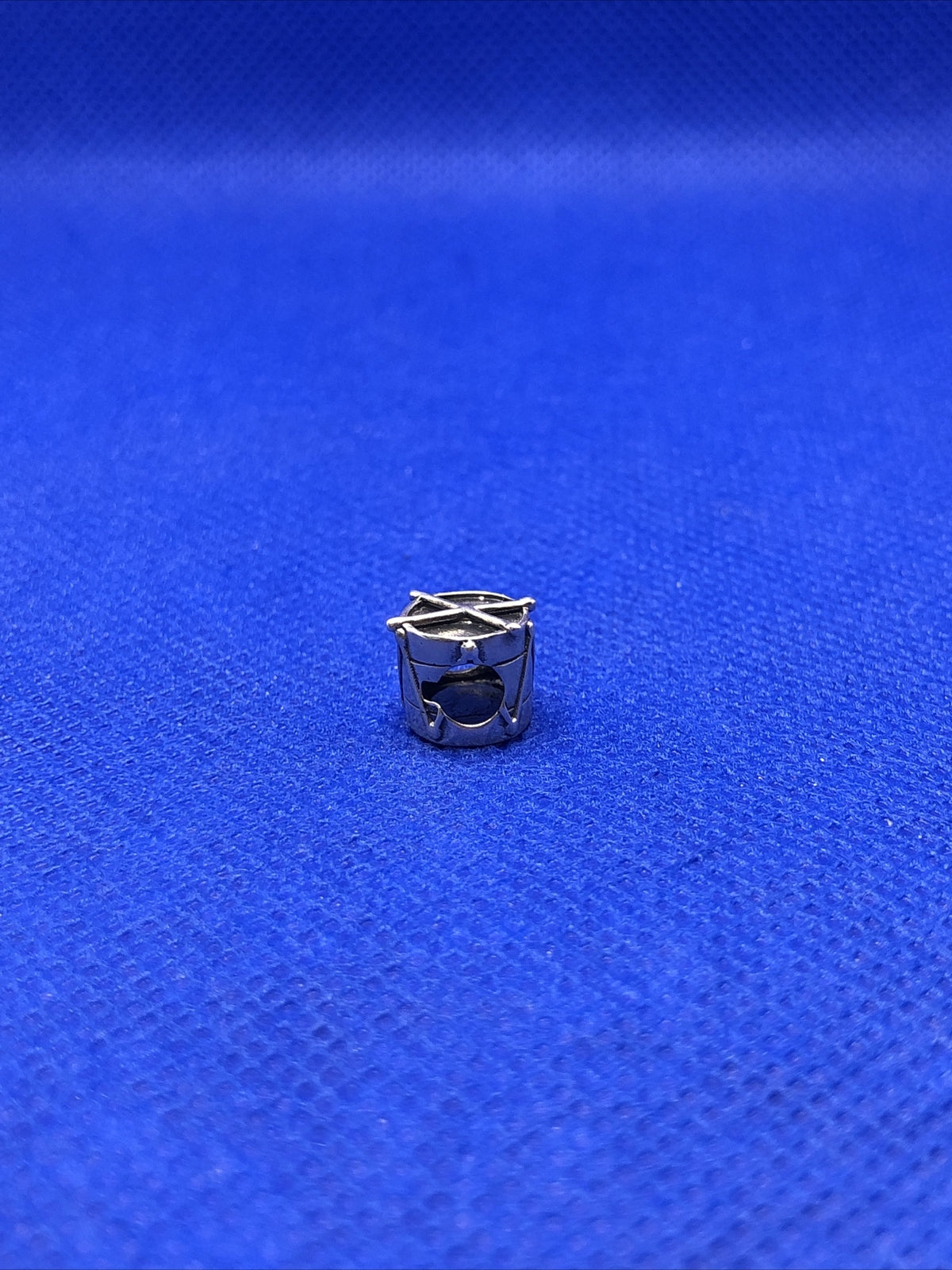 Authentic KALIA 925 Sterling Silver Drum Instrument Slide Bracelet Charm