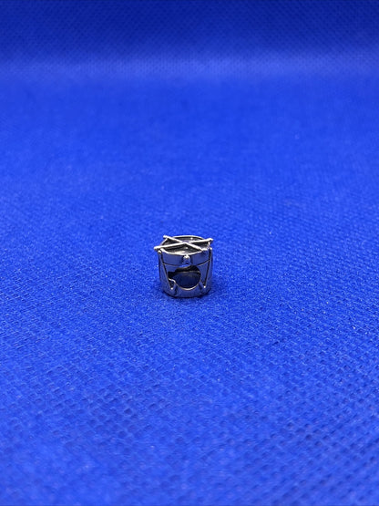 Authentic KALIA 925 Sterling Silver Drum Instrument Slide Bracelet Charm