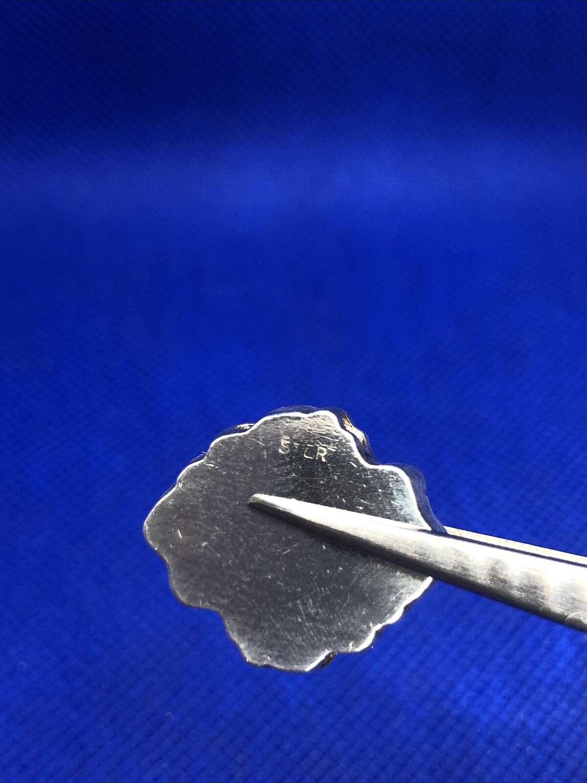 Vintage 925 Sterling Silver Engraveable Scroll Charm Bead Charm Or Pendant