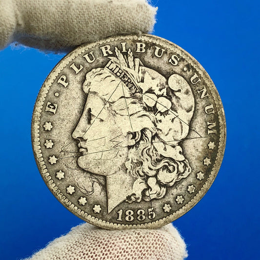 1885 S Morgan Silver Dollar Better Rare Key San Francisco Mint Coin As Is