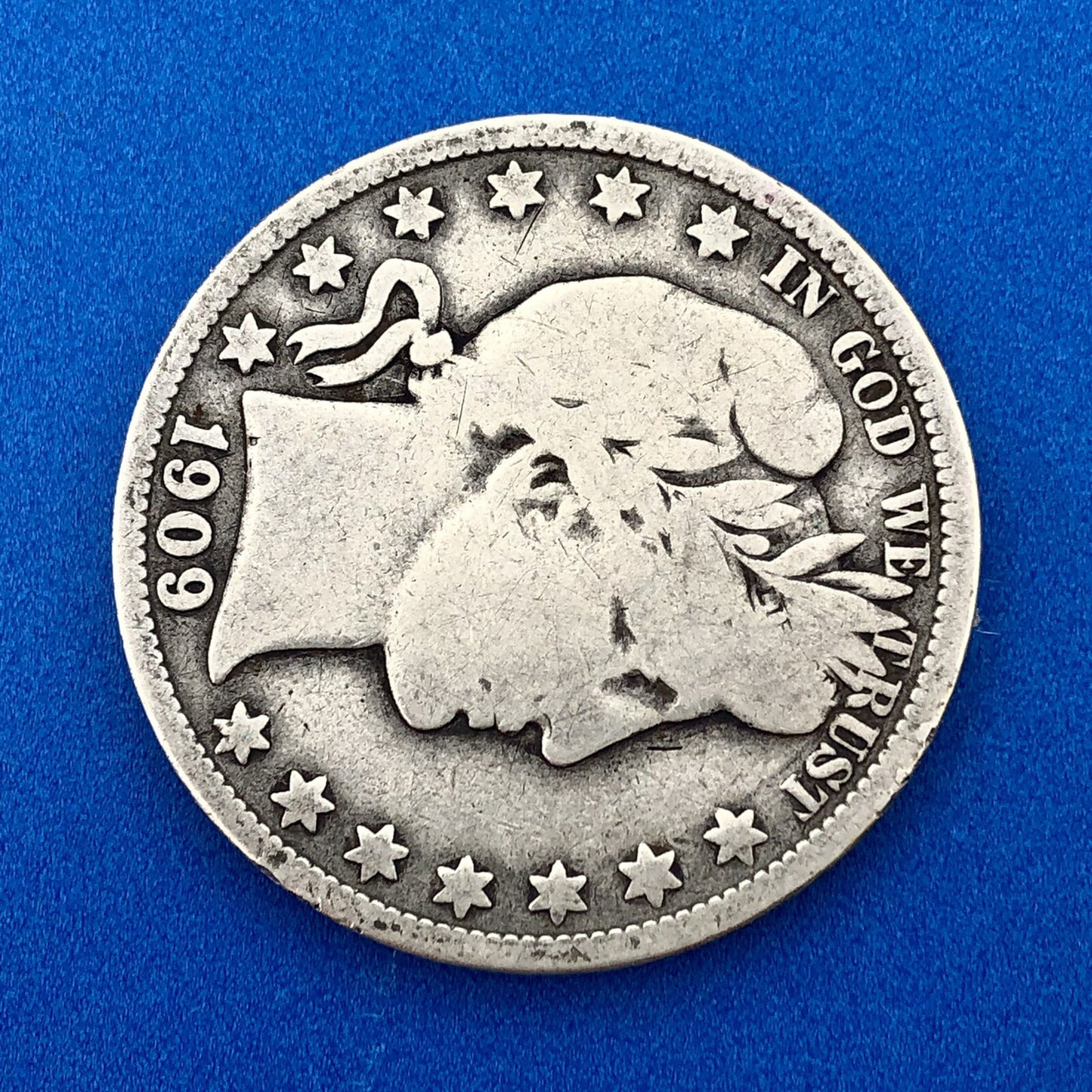 1909 P Silver Barber Half Dollar Better Key Date New Orleans Coin Rare Scarce