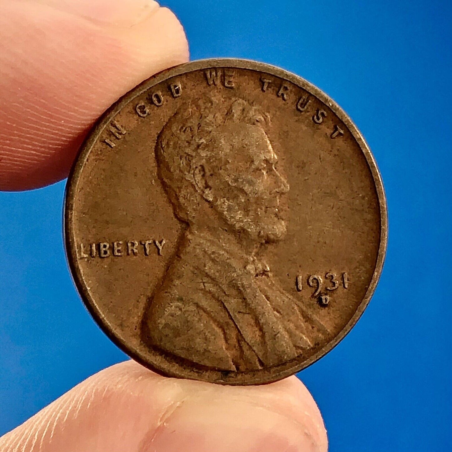 1931 D Lincoln Cent Wheat Ears Reverse Key Rare 1c Cent Penny Denver Coin