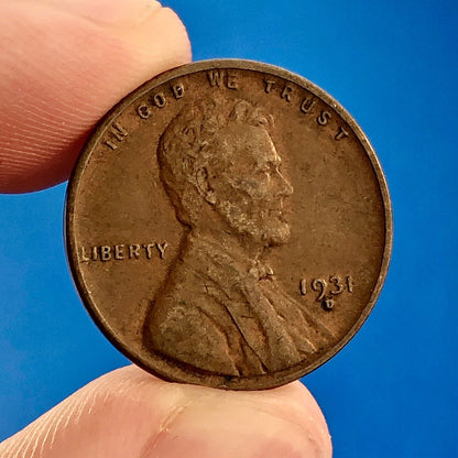 1931 D Lincoln Cent Wheat Ears Reverse Key Rare 1c Cent Penny Denver Coin