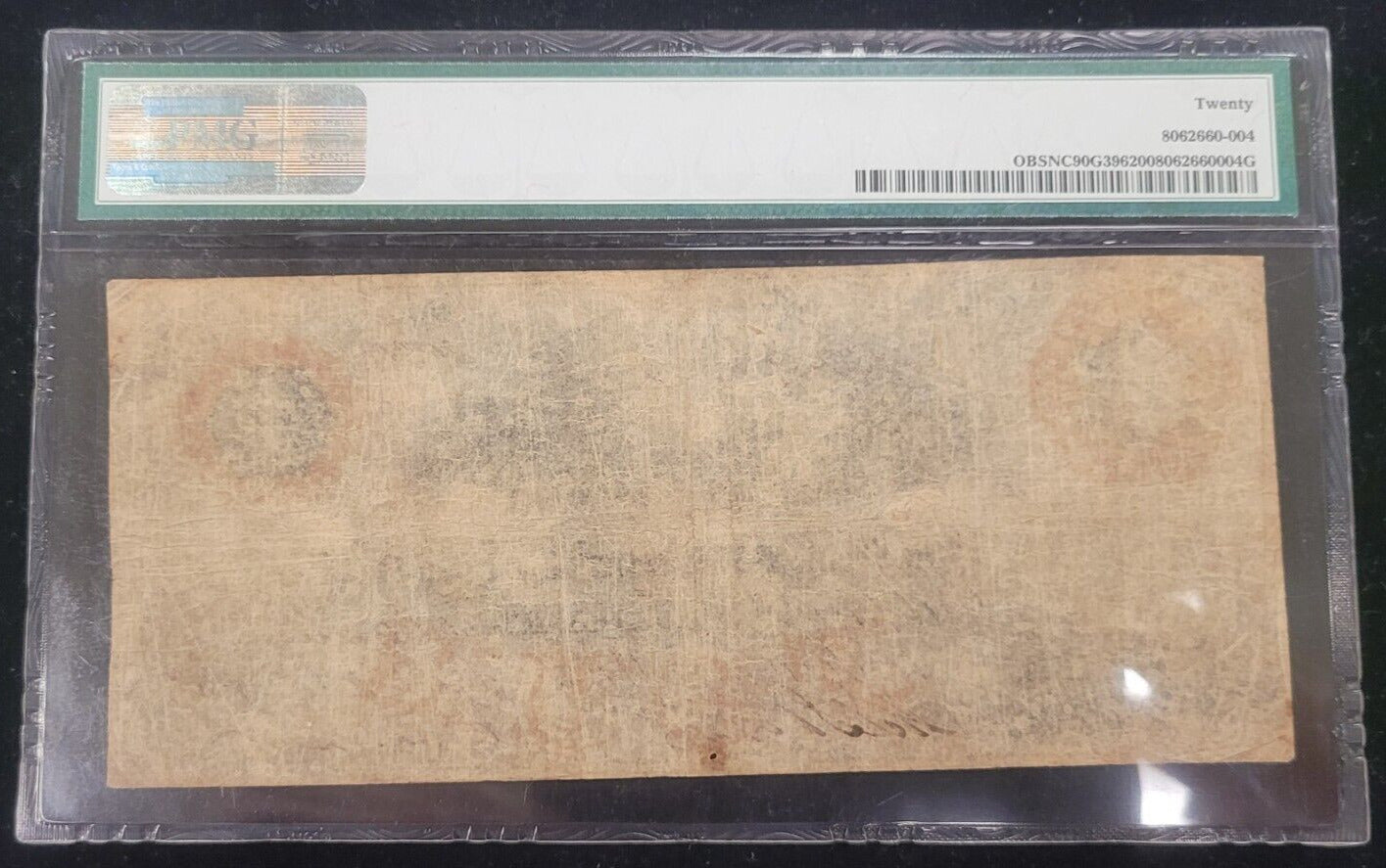1859 $4 PMG VF20 Bank of Cape Fear, Salem, North Carolina Obsolete Bank Note
