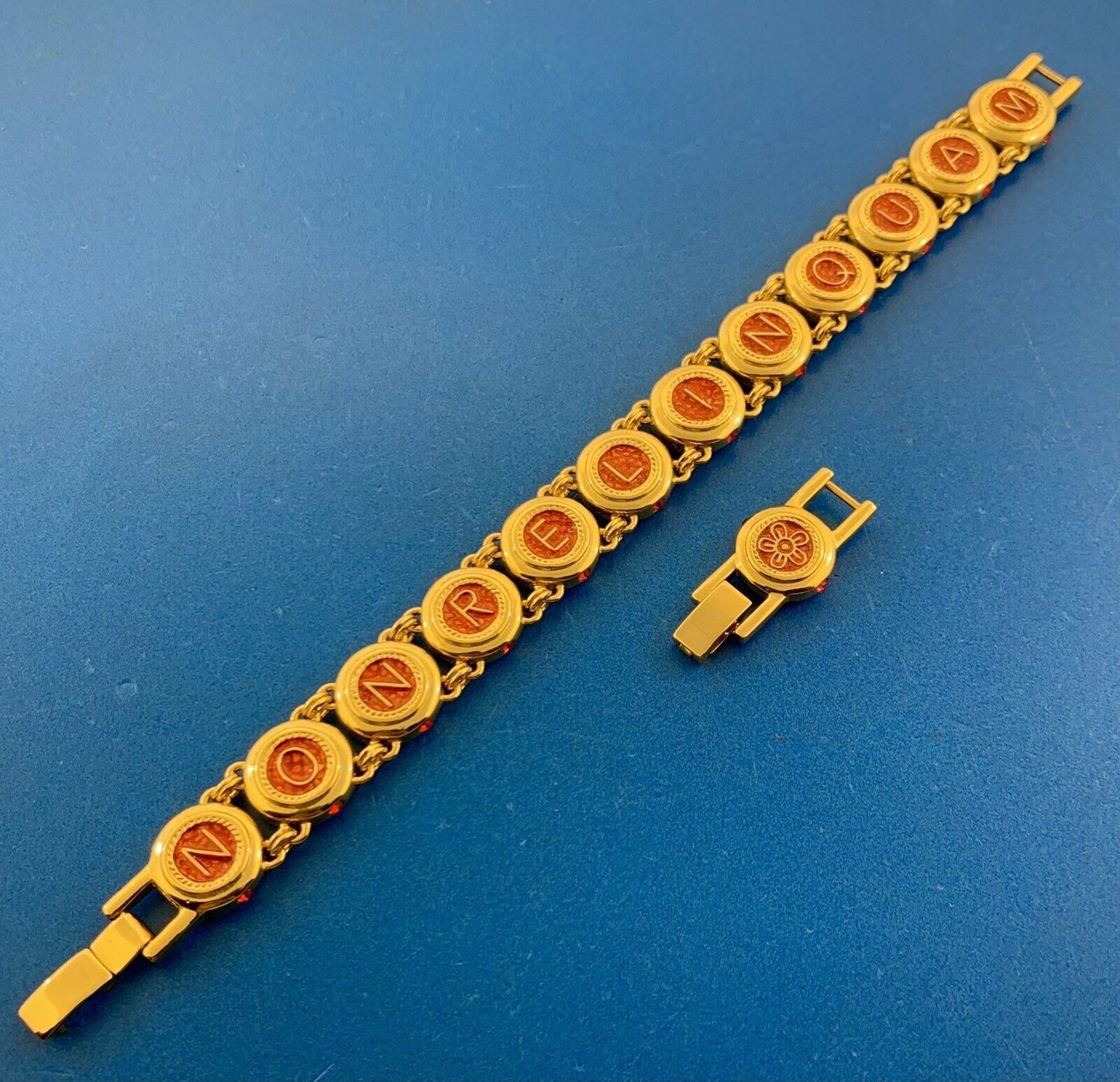 Camrose & Kross Jackie Kennedy 18Kt Gold Plated Wedding Non Relinquam Bracelet