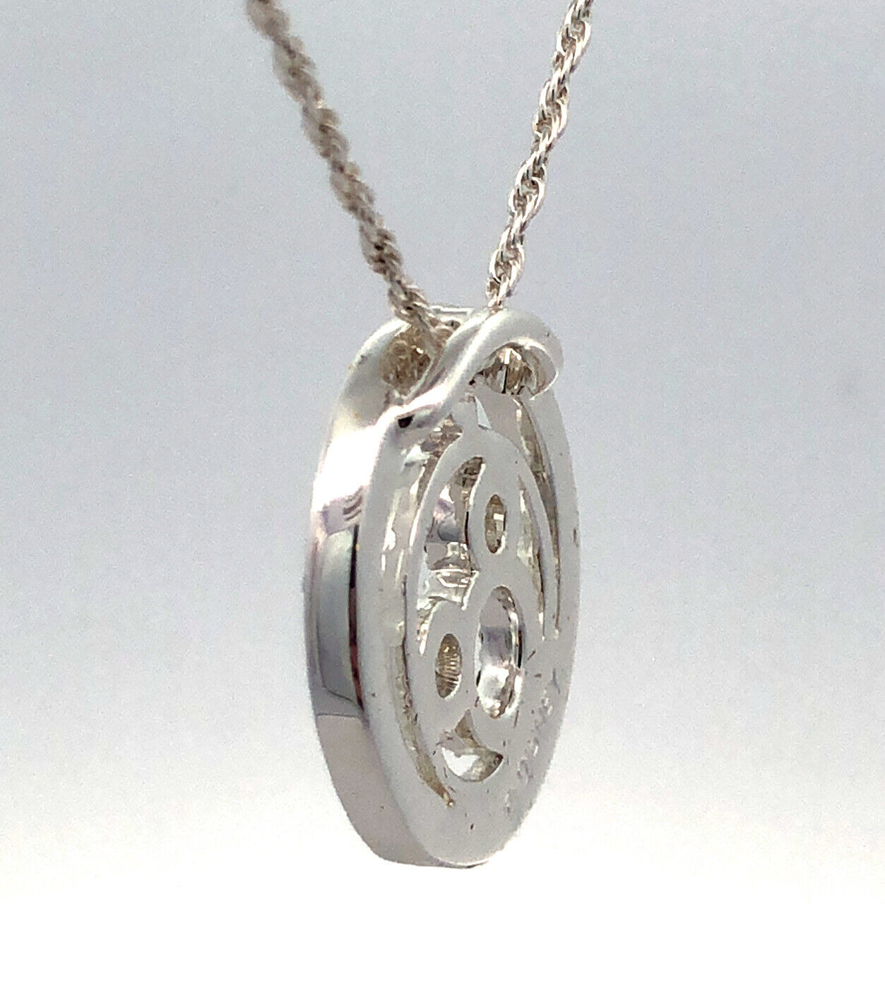 Authentic Disney Parks Silver Tone Cubic Zirconia CZ Mickey Infinity Necklace