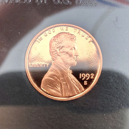 1992 S United States Mint Premier Silver Proof Set 5 Gem Coins OMP/COA