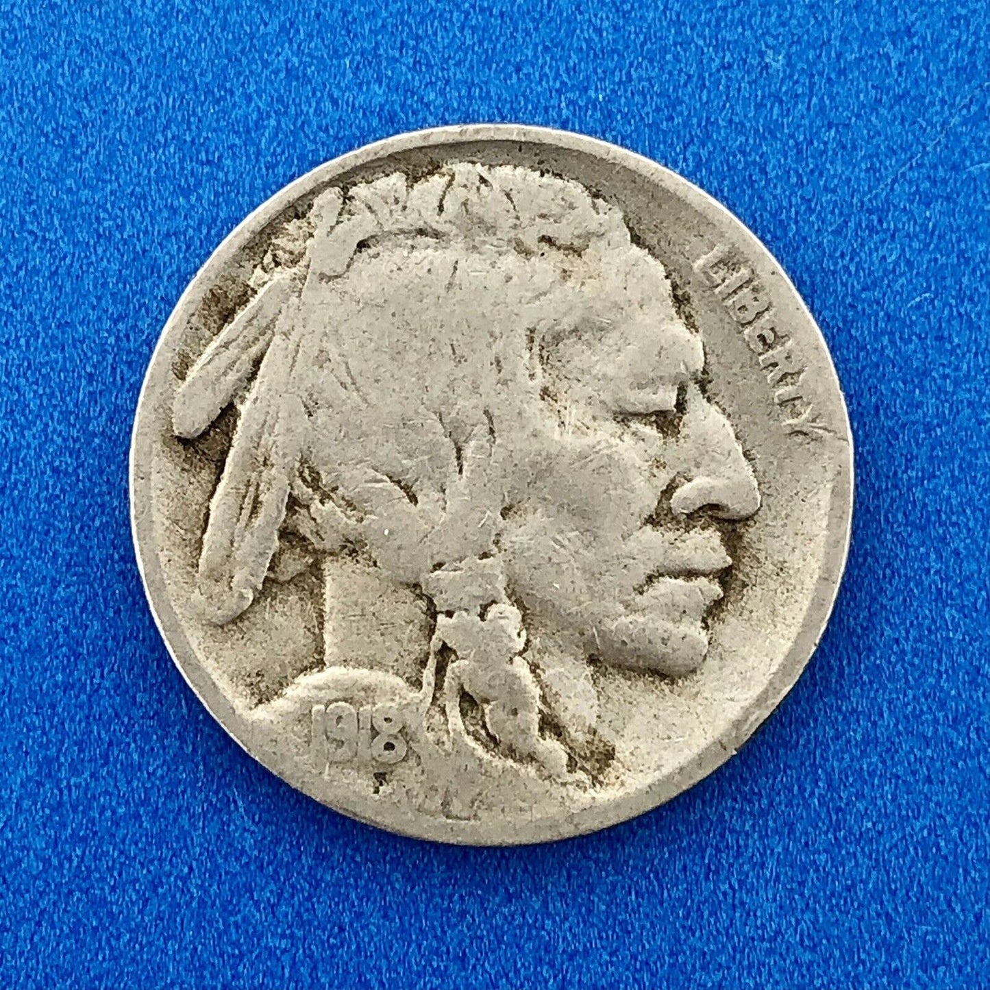 1918 S Indian Head Buffalo Nickel Better Key Scarce San Francisco Mint Coin