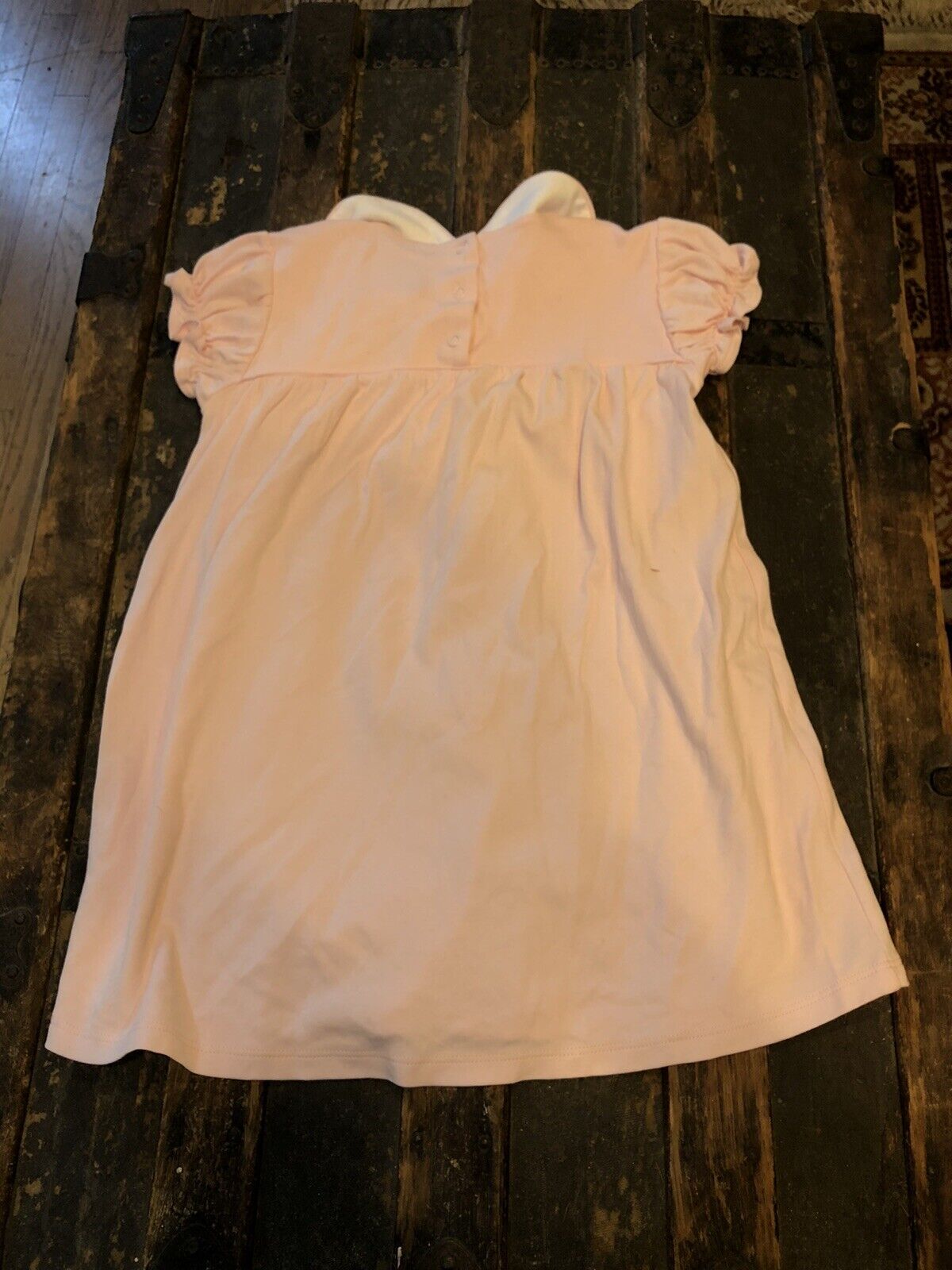 The Beaufort Bonnet Company 100% Cotton Pink White Collared Size 7 Girls Dress