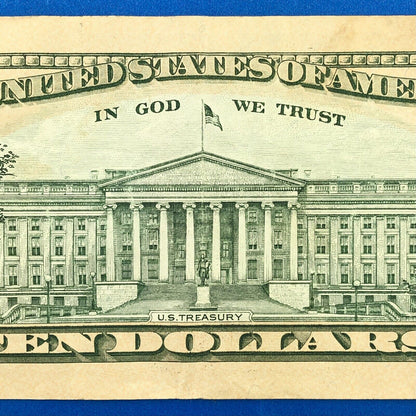 2004 A $10 Federal Reserve San Francisco Star Note Printed Fort Worth Rare