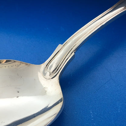 DJ Silver Plate Kings Pattern Oval Table Serving Spoon
