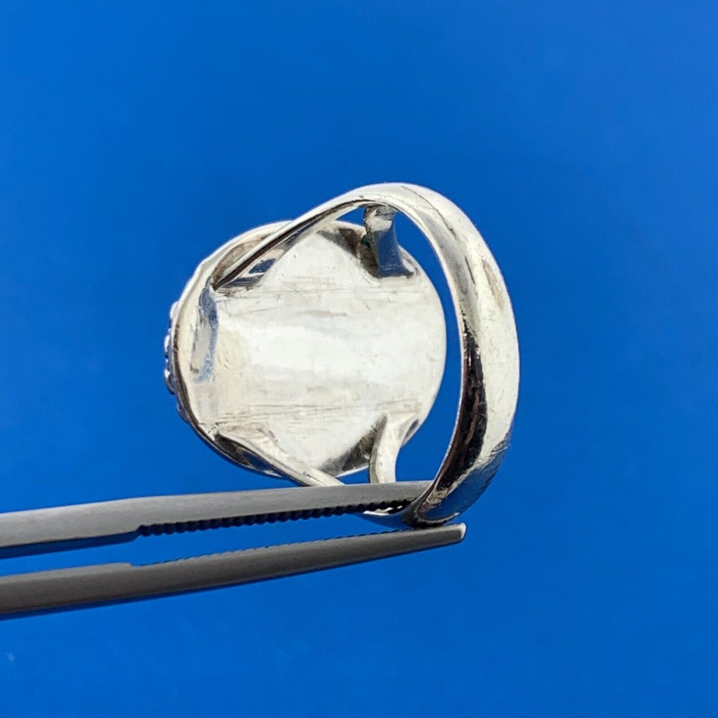 Designer 925 Sterling Silver Labradorite Cabochon Balinese Style Cocktail Ring