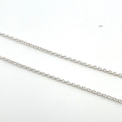 Sterling Silver Pearl Pendant Anniversary Chain Necklace