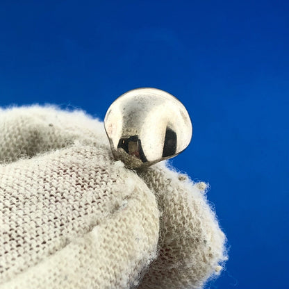 Tiffany & Co Elsa Peretti 925 Sterling Silver Nugget Bean Pendant Necklace