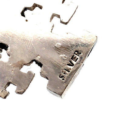 Designer Bethlehem 925 Sterling Silver Jerusalem Cross Statement Pendant