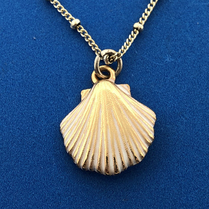 Brighton Silver Gold Two Tone Sea Dreamer Starfish Shell Pearl Charm Necklace
