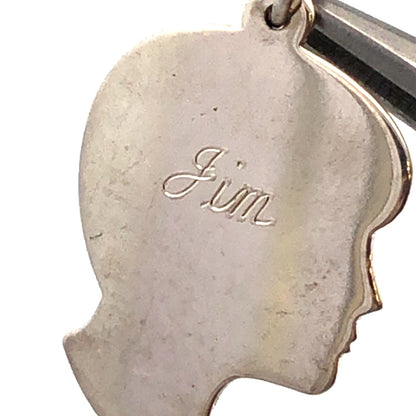 James Avery 925 Sterling Silver Boys Profile Silhouette Jim Charm Pendant