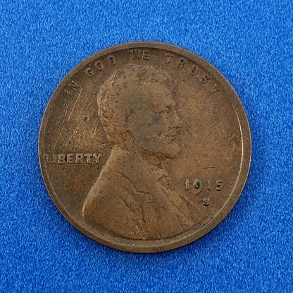 1915 S Lincoln Cent Wheat Ears Reverse Key Rare 1c Cent Penny San Francisco Coin