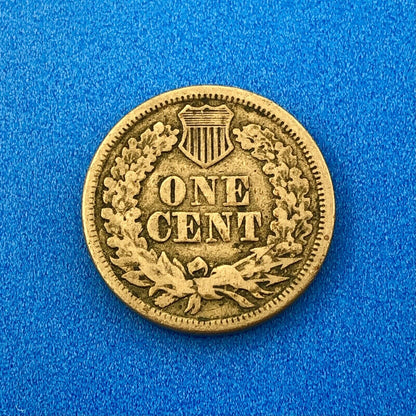 1863 Indian Head One Cent Penny Type 2 Copper Nickel Better Philadelphia Coin