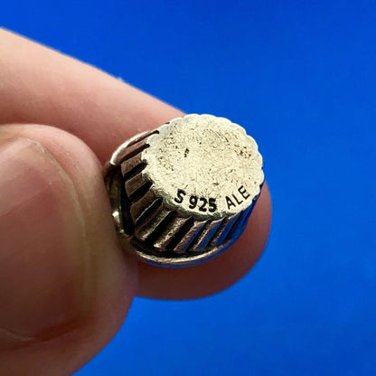 Authentic Pandora 925 Sterling Silver 14K Gold Cupcake Charm 790417 Retired
