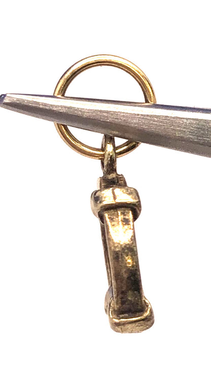 Vintage 925 Sterling Silver Vermeil Round Bronze Ancient Coin Pendant