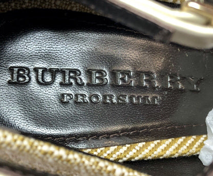 Burberry Prorsum Spring Check Leicester 140 Wedge Pumps Box Pouch Slightly Worn