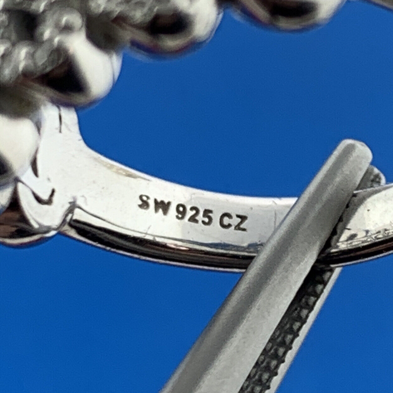 Designer 925 Sterling Silver Cubic Zirconia Waterfall Statement Anniversary Ring