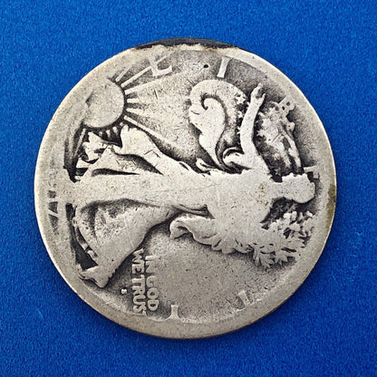 1917 S Obverse Silver Walking Liberty Half Dollar 50c Better Key San Fran Coin