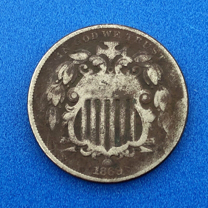 1870 P Shield Nickel Variety 2 Four Coin Mixed Date Better Philadelphia Lot