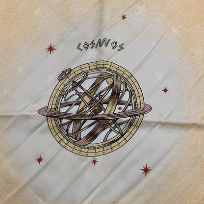 Hermes Carre 90 100% Silk Paris P Ledoux Cosmos Orange/Ylw Neckerchief Scarf