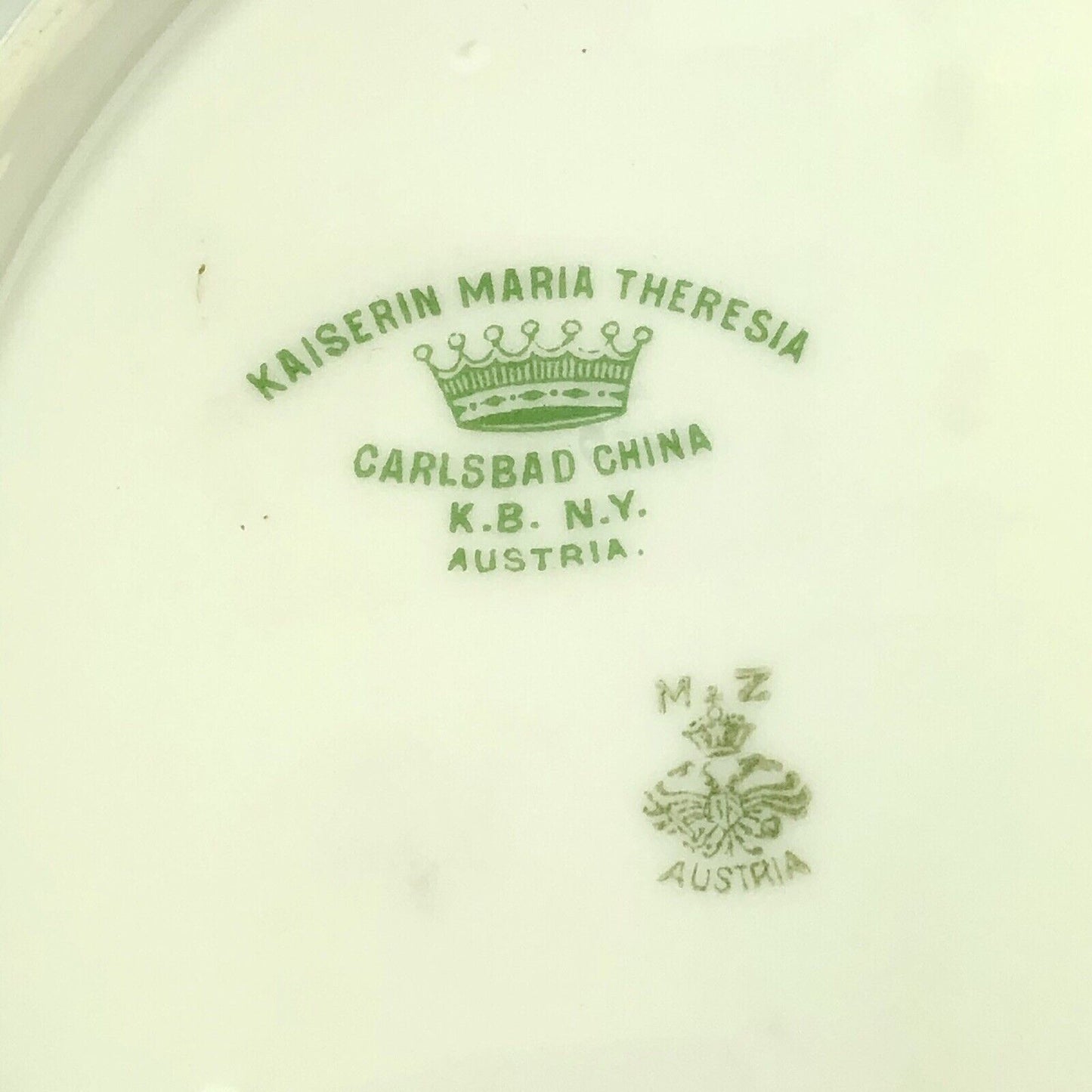 Vtg MZ Austria Carlsbad China Kaiserin Maria Theresia Lot 5 Butter Pat Plates