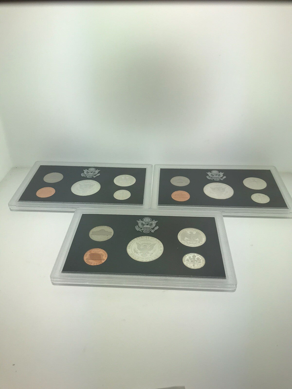 1992 1998 S Lot of United States Silver Proof Three 3 Sets OMP/COA