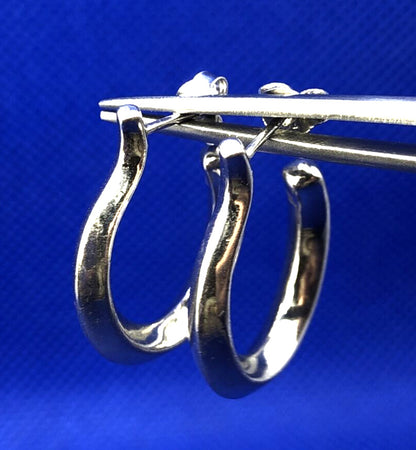 Designer 925 Sterling Silver Round Polished Small Hoop Earrings