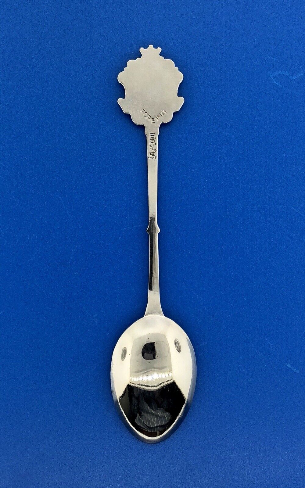 Vintage Foreing EPNS Enamel Silver Tone Scotland Souvenir Spoon