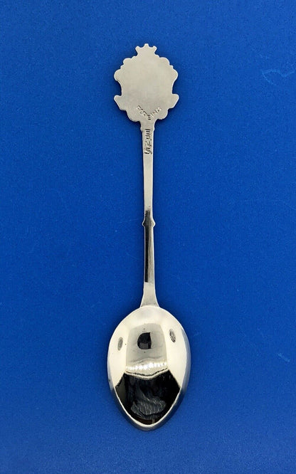 Vintage Foreing EPNS Enamel Silver Tone Scotland Souvenir Spoon
