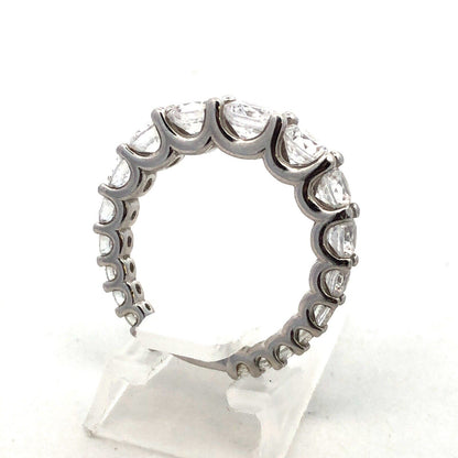 Designer UCL 925 Sterling Silver Round Cubic Zirconia Wedding Bridal Band Ring