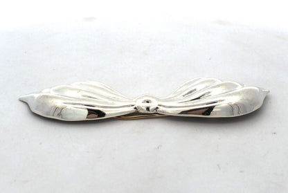 925 Sterling Silver Vintage Taxco TG-89 Mexico Bow Tie Hair Clasp Pin