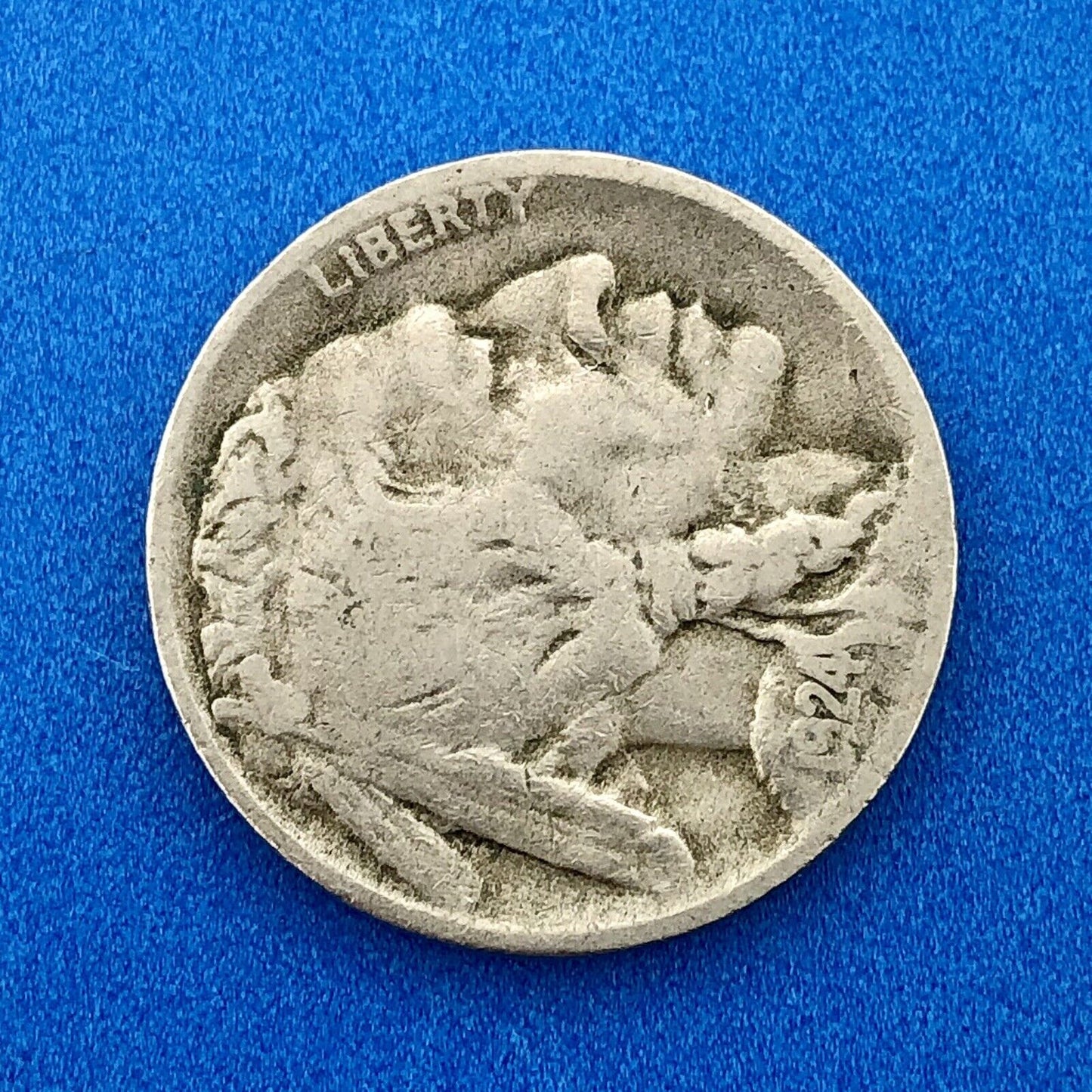 1924 D Indian Head Buffalo Nickel Better Key Scarce Denver Mint Coin