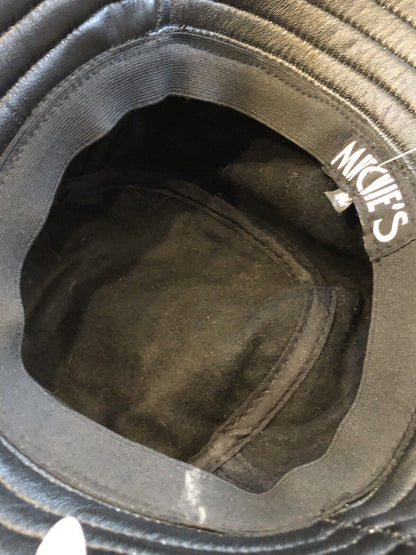 Mitchie's Size Small Medium Black Leather Bucket Hat