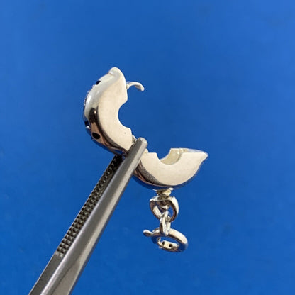 Authentic KALIA 925 Sterling Silver Drop Dangle Slide Bracelet Clip Charm