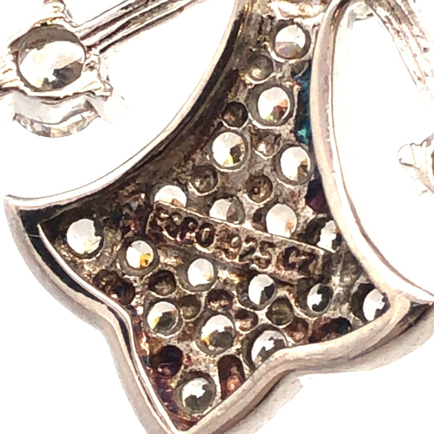 Joseph Esposito ESPO 925 Sterling Silver CZ Cross Star Magnetic Enhancer Pendant