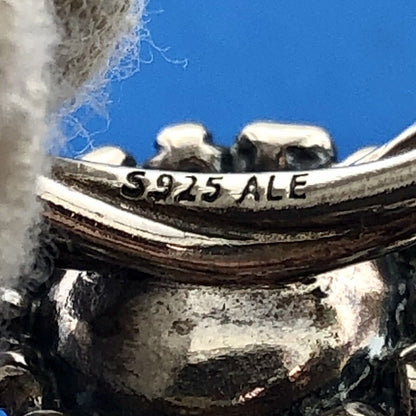 Authentic Pandora Sterling Silver Green Amethyst Inspired Blooms Ring 190620GAM